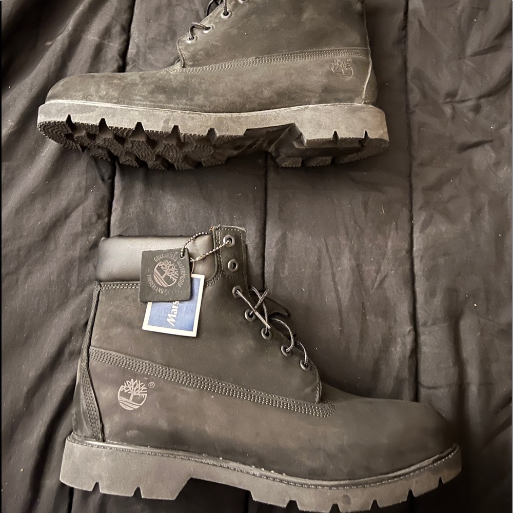 Timberland 6” Basic Nubuck Boot Black Size 14